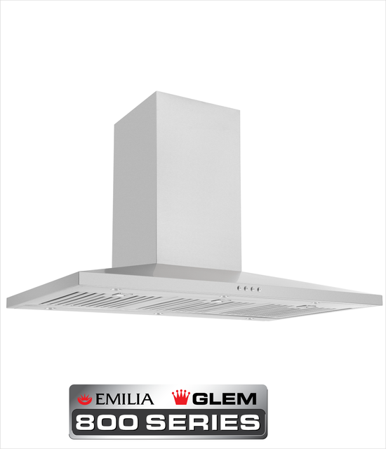 CK90SCF NEW 90 cm Stainless Steel Slim Line Low Profile canopy