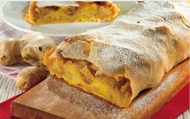 Postres: Strudel de manzana y jengibre