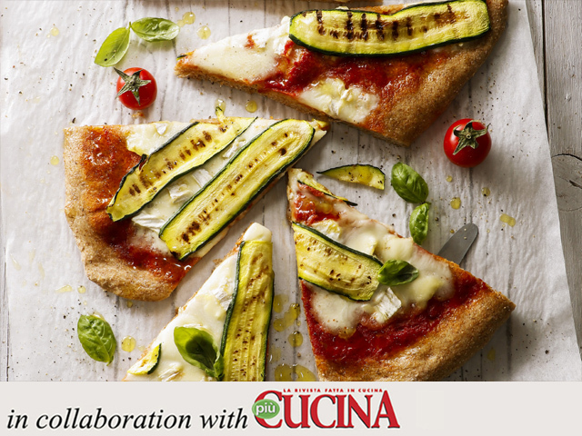 Specialista by Glem Gas: Pizza integrale tomino e zucchine