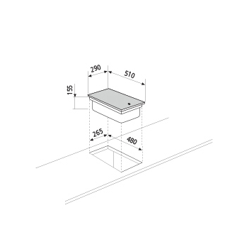 Dessin technique Domino électrique - GT3FIX - Glem Gas