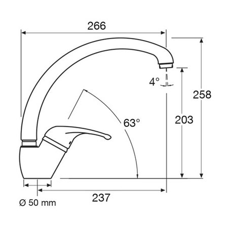 Disegno tecnico Miscelatore - MIXCS3 - Glem Gas