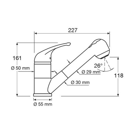 Disegno tecnico Miscelatore - MIXDS - Glem Gas