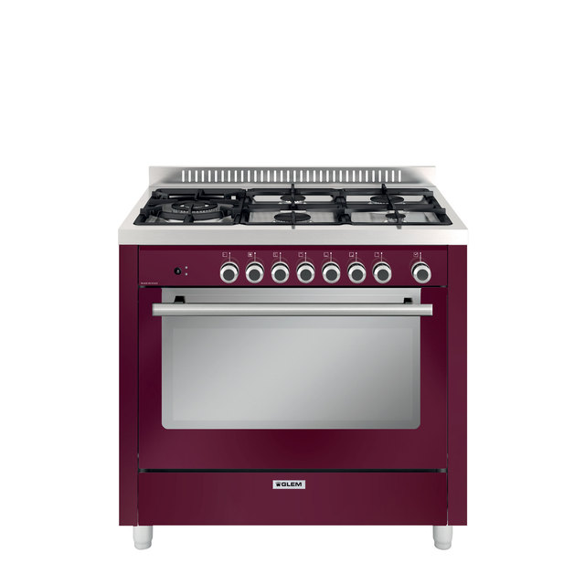 Cuisinière mixte catalyse 90 x 60 cm rouge rubis - GX960CVBR Cuisinière mixte catalyse 90 x 60 cm rouge rubis - GX960CVBR