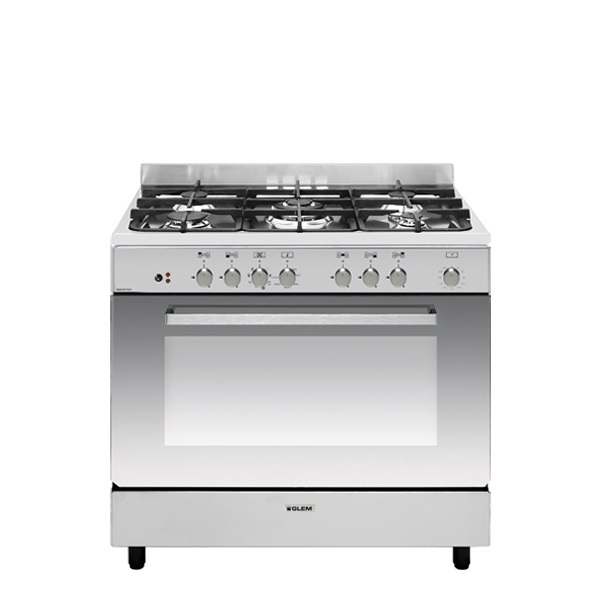 Cuisinière mixte catalyse 90 x 60 cm inox