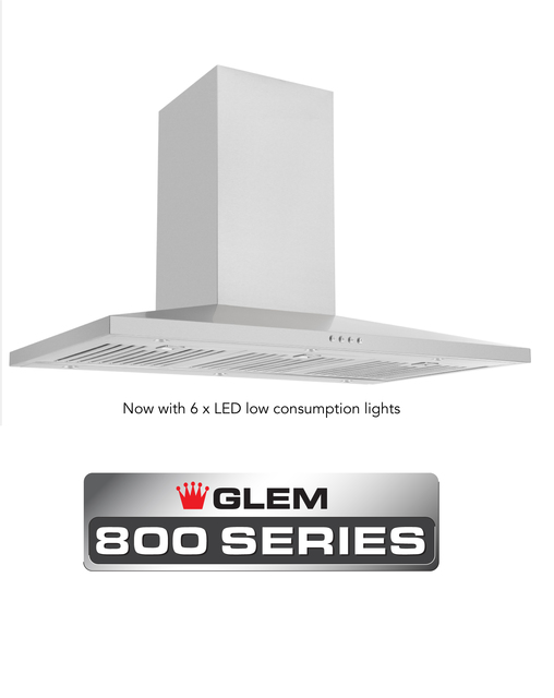 90 cm Stainless Steel Slim Line Low Profile canopy rangehood - CK90SCF