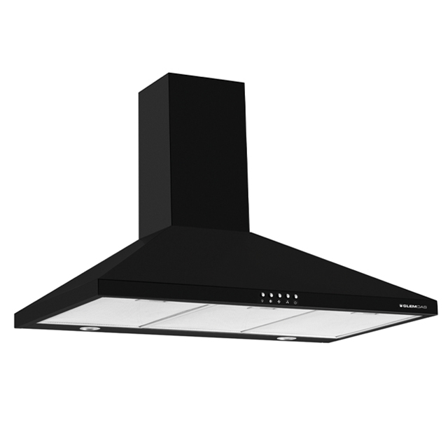 Cappa cucina 90 cm nero nero