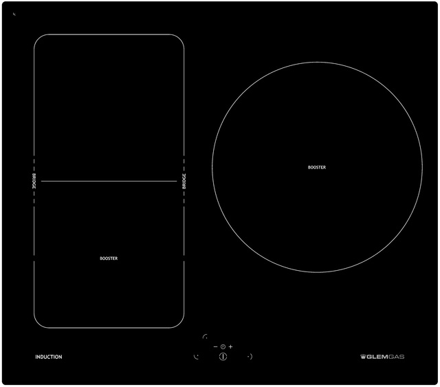 Table induction 3 zones bridge 60 cm - GTIB63BK