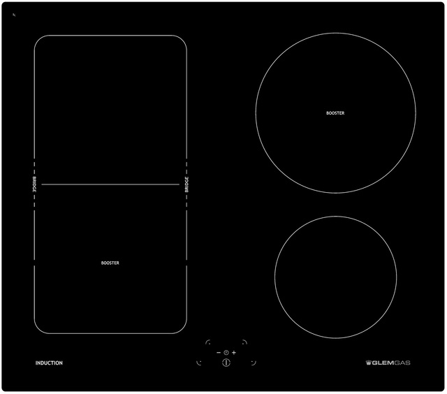 Table induction 4 zones bridge 60 cm - GTIB64BK