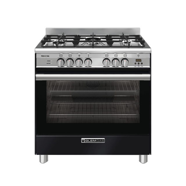 Gloss Black 80cm Dual Fuel Cooker - GA865GEN Gloss Black 80cm Dual Fuel Cooker - GA865GEN