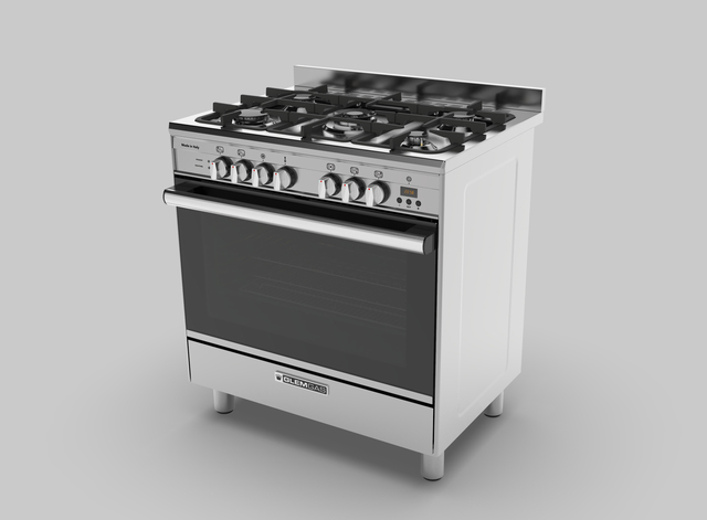 Stainless Steel 80cm Dual Fuel Cooker