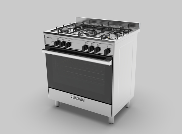 80cm Stainless Steel dual fuel cooker