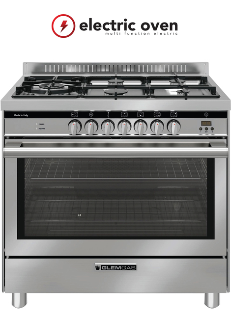 PREMIUM Stainless Steel 90cm Dual Fuel Cooker - GS965GE