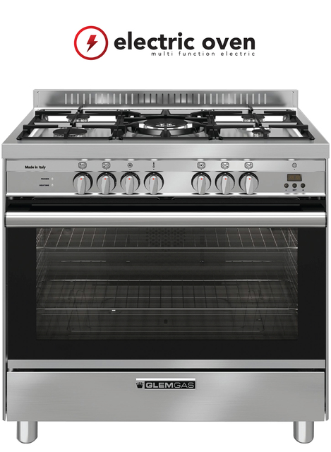 90cm Stainless Steel Dual Fuel Cooker - GA965GEX