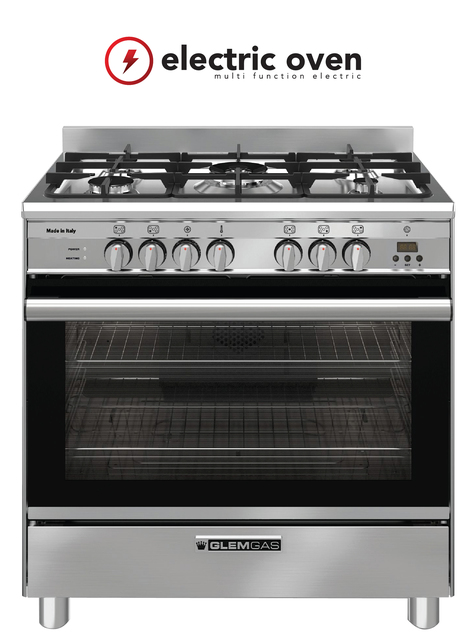 80cm Stainless Steel Dual Fuel Cooker - GA865GE