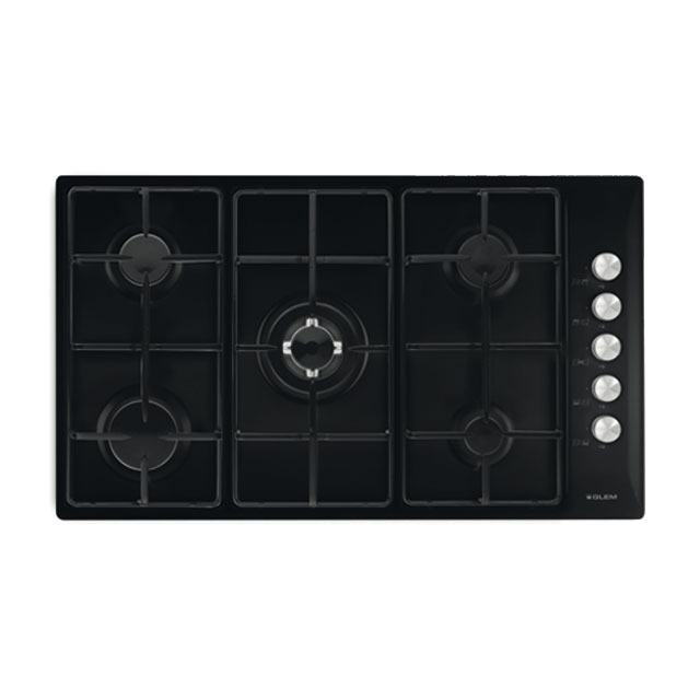 Gas Hob 90 cm black