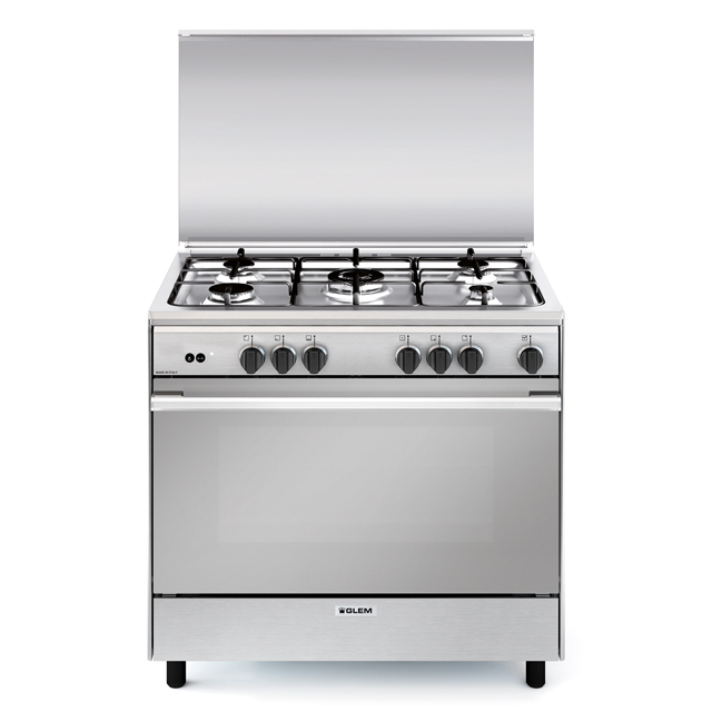 Gas oven with electric grill